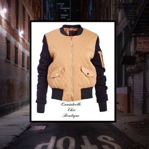 🎉HP🎉QUILTED VARSITY JACKET